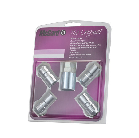 4 ECROUS ANTIVOL SU MCGARD M14X1.5/ 60°/ LONG. 39.7MM/ Ø21MM