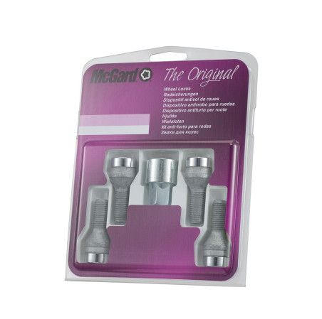 4 VIS ANTIVOL SU MCGARD M14X1.25/ 60°/ LONG. 28.2MM/ Ø17MM