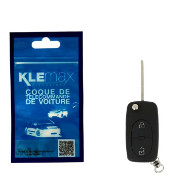 COQUE CLE ADAPTABLE AUDI 2 BOUTONS LAME FRAISEE RETRACTABLE 8MM