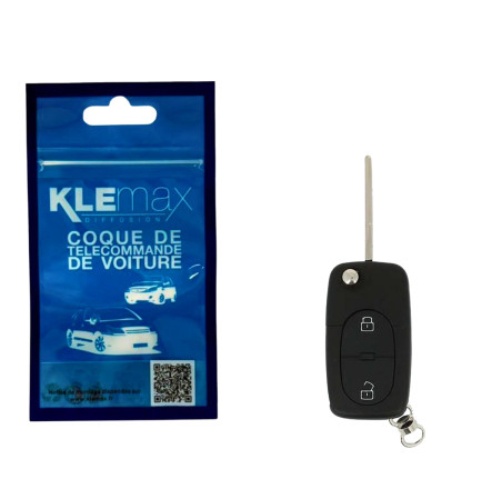 COQUE CLE ADAPTABLE AUDI 2 BOUTONS LAME FRAISEE RETRACTABLE 8MM