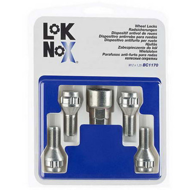 4 VIS ANTIVOL LOKNOX M12X1.25/ 60°/ LONG. 24.1MM/ Ø17/19MM
