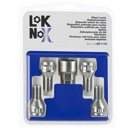 4 VIS ANTIVOL LOKNOX M12X1.25/ 60°/ LONG. 24.1MM/ Ø17/19MM