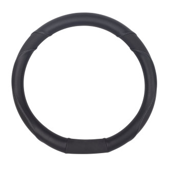 COUVRE VOLANT NOIR AVEC MEPLAT ADAPTABLE POUR PEUGEOT 208/ 308 II