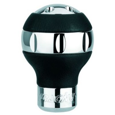 POMMEAU WINNER CHROME CUIR NOIR 