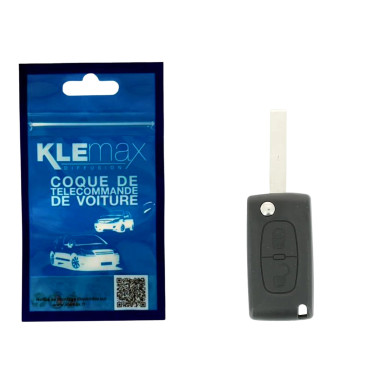 COQUE CLE ADAPTABLE PSA 2 BOUTONS LAME FRAISEE RETRACTABLE 7MM
