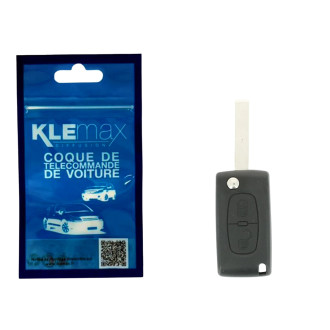 COQUE CLE ADAPTABLE PSA 2 BOUTONS LAME FRAISEE RETRACTABLE 8MM 2