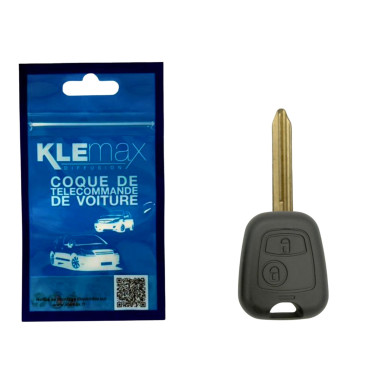 COQUE CLE ADAPTABLE PSA 2 BOUTONS LAME CROIX FIXE