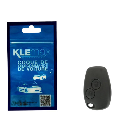 COQUE CLE ADAPTABLE RENAULT 2 BOUTONS LAME CRANTEE FIXE