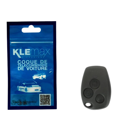 COQUE CLE ADAPTABLE RENAULT 3 BOUTONS LAME CRANTEE FIXE