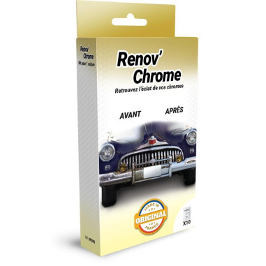 LINGETTES RENOVATEUR DE CHROME (5 LINGETTES INDIVIDUELLES) z