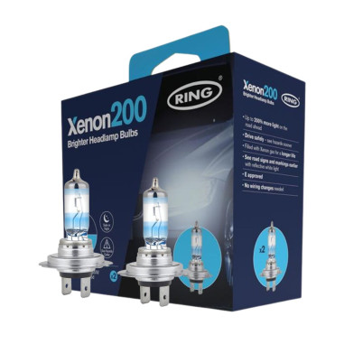 2 AMPOULES H7 12V 55W +200% HAUTE PERFORMANCE RING