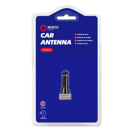 ANTENNE UNIVERSELLE COURTE NOIRE CARBONE SPARCO