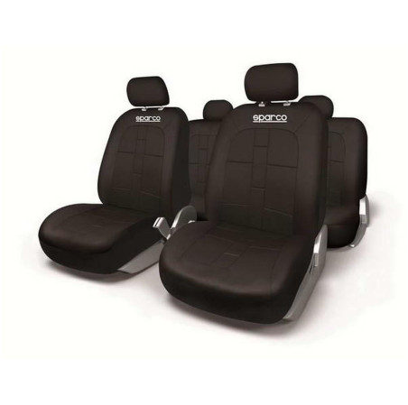 JEU DE HOUSSES DE SIEGE UNIVERSELLES SPARCO POLYESTER NOIRE