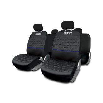 JEU DE HOUSSES COMPLET LAZIO SPARCO NOIR/ BLEU 2