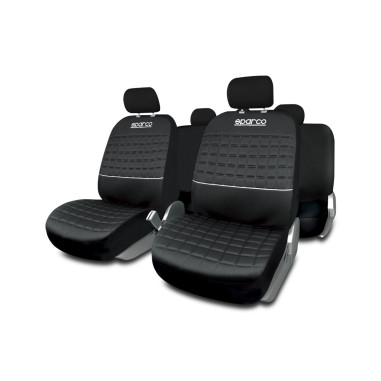 JEU DE HOUSSES COMPLET LAZIO SPARCO NOIR/ GRIS