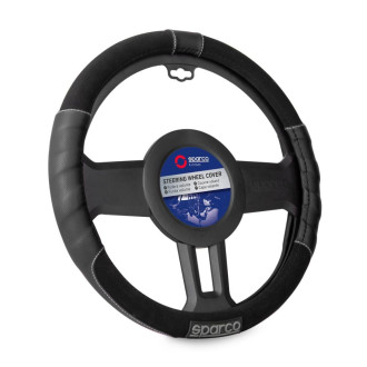 COUVRE VOLANT SPARCO SPORT LINE HAUT DE GAMME NOIR 2