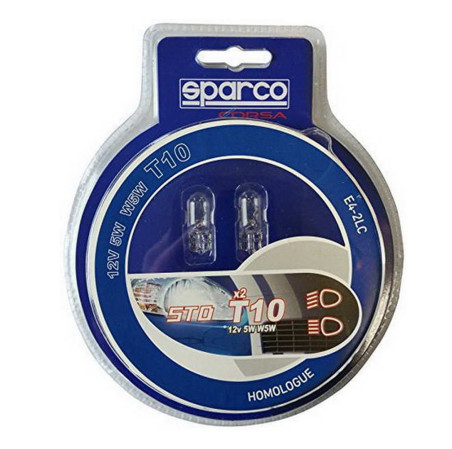 2 AMPOULES SPARCO T10 12V W5W