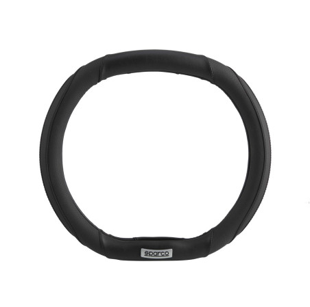 COUVRE VOLANT DOUBLE MEPLAT SPARCO NOIR