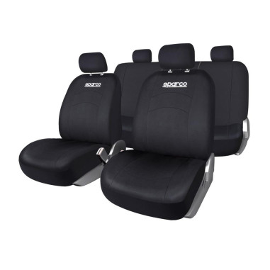 JEU DE HOUSSES COMPLET SPARCO NOIR/ NOIR