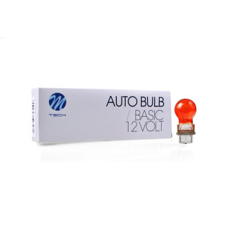 AMPOULE HALOGENE P27W (3156) W2.5X16D 12V 27W ORANGE (BOITE DE 10) MTECH 2