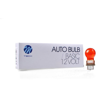 AMPOULE HALOGENE P27W (3156) W2.5X16D 12V 27W ORANGE (BOITE DE 10) MTECH