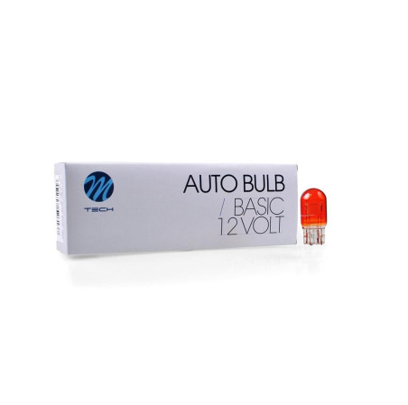 AMPOULES HALOGENES WY21/5W T20 (7443) W3X16Q 12V 21/5W ORANGE ( BOITE DE 10) MTECH