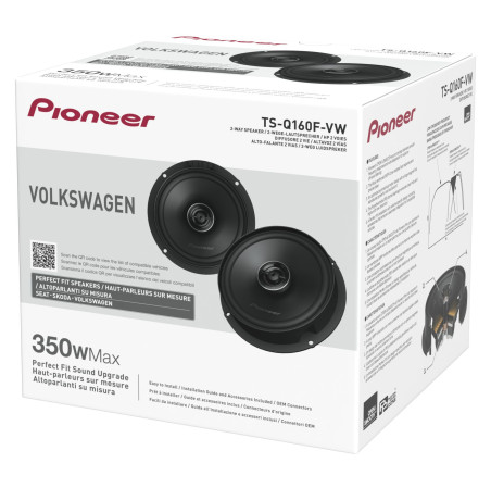 TS-Q160F-VW HP PIONEER 17CM SPECIFIQUE VW AUDI 