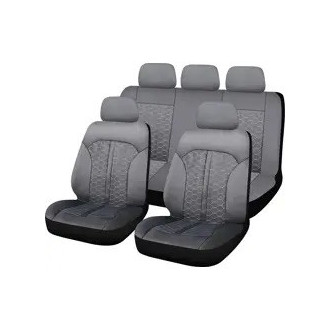 HOUSSE DE SIEGE MILAN 9 PCS NOIR pour 5 places