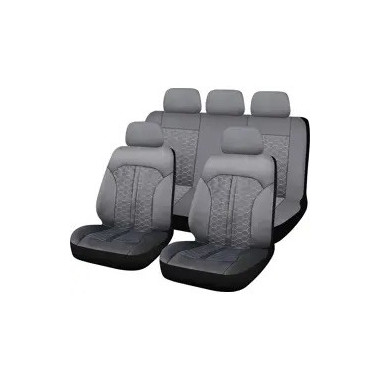 HOUSSE DE SIEGE MILAN 9 PCS NOIR pour 5 places