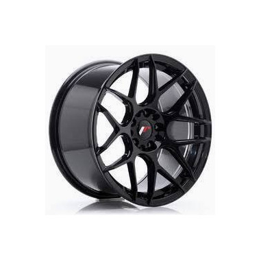 Lot de 4 jantes JAPAN RACING JR18 en 17x7 4X100 ET25, finition noir brillant.