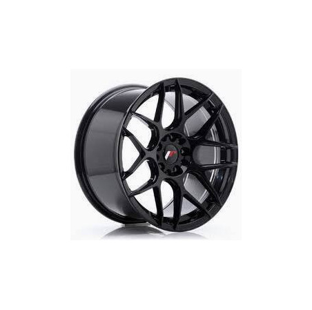 Lot de 4 jantes JAPAN RACING JR18 en 17x7 4X100 ET25, finition noir brillant.