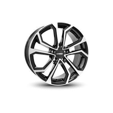 Lot de 4 jantes IT Wheels Ella 18x8 5x108 ET45 – Noir brillant face polie
