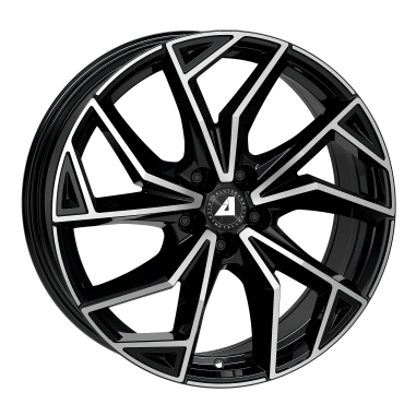 Lot de 4 jantes ALUTEC ADX.02 en 17x7 5X100 ET38, finition noir face polie.