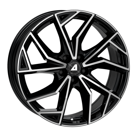 Lot de 4 jantes ALUTEC ADX.02 en 17x7 5X100 ET38, finition noir face polie.