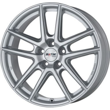 Lot de 4 jantes PLATIN P73 en 17x7,5 5X114,3 ET45, finition argent brillant.