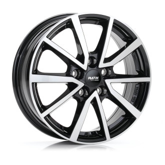 Lot de 4 jantes PLATIN P95 en 17x7 5X114,3 ET35, finition noir.