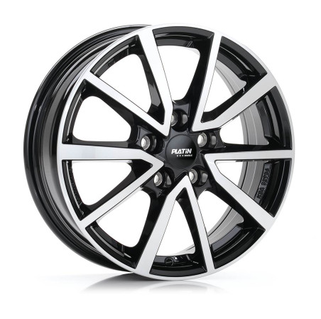 Lot de 4 jantes PLATIN P95 en 17x7 5X114,3 ET35, finition noir.