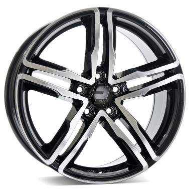 Lot de 4 jantes 2DRV WH11 en 18x8, entraxe 5X112, ET40, finition noir brillant.