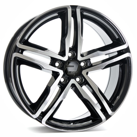 Lot de 4 jantes 2DRV WH11 en 18x8, entraxe 5X112, ET40, finition noir brillant.