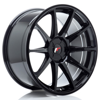 Lot de 4 jantes JAPAN RACING JR11 en 17x7, entraxe 5X100, ET40, finition noir brillant.