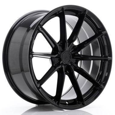 Lot de 4 jantes JAPAN RACING JR37 en 19x8,5, entraxe 5X112, ET45, finition noir brillant.