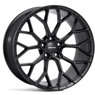 Lot de 4 jantes VEEMANN V-FS66 en 19x8,5/9,5 asymetrique finition noir brillant.