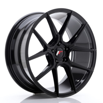 Lot de 4 jantes Japan Racing JR30 19x8.5 5X112 ET40 – Noir brillant.