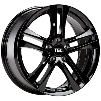 Lot de 4 jantes TEC SPEEDWHEELS As4 en 17x7,5, entraxe 5X120, ET35, finition noir brillant.