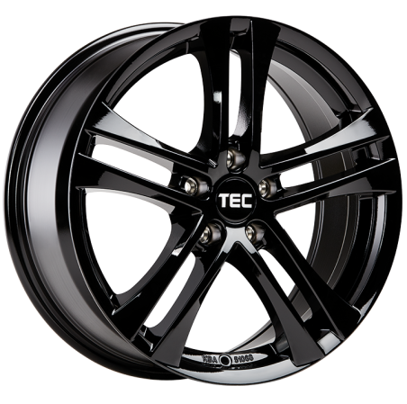 Lot de 4 jantes TEC SPEEDWHEELS As4 en 17x7,5, entraxe 5X120, ET35, finition noir brillant.