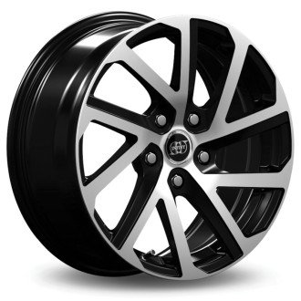 Lot de 4 jantes MAK Cobalt en 17x7,5, entraxe 5X108, ET42, finition noir brillant face polie.