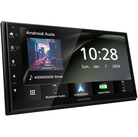 DMX5023DABS – Kenwood 6,8” capacitif CarPlay/Android Auto – DAB+
