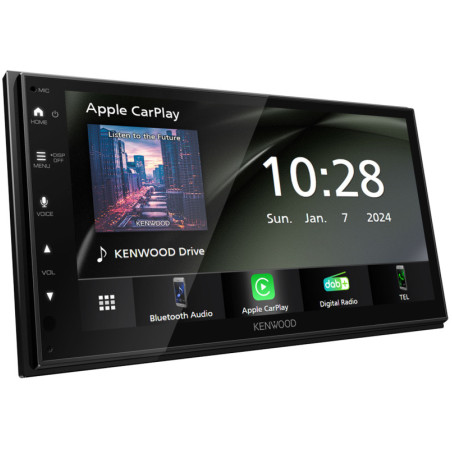 DMX5023DABS – Kenwood 6,8” capacitif CarPlay/Android Auto – DAB+