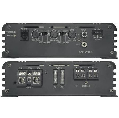 GZIA200.2 – Ampli Ground Zero 2 canaux Class A/B 550 W MAX – 2 x 220 W RMS