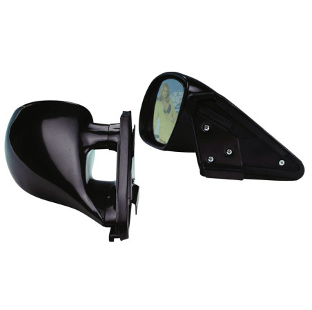 AutoStyle Jeu de Rétroviseurs sport universel 'K3' noir (réglage manuelle)